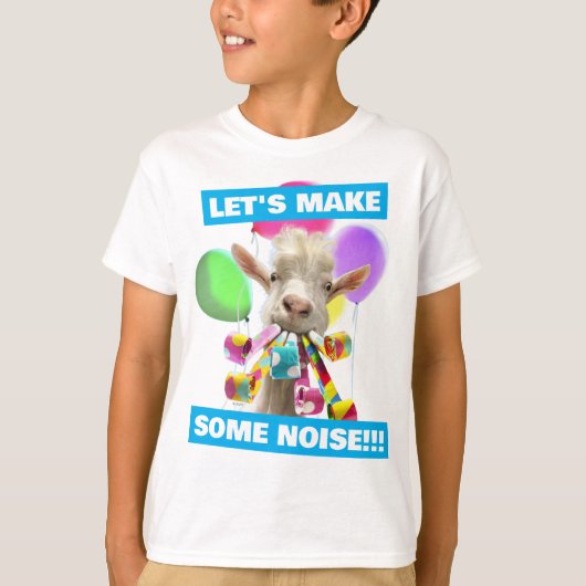T-shirt Goat with Party Blowers (Devant)