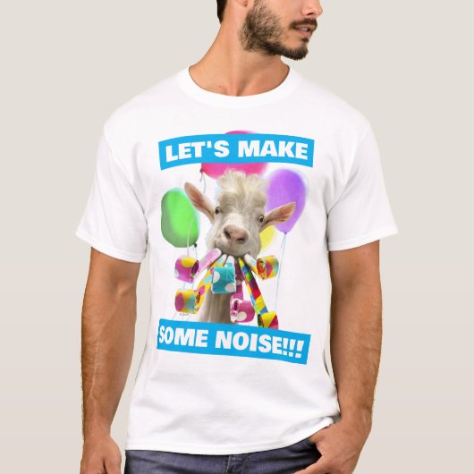T-shirt Goat with Party Blowers (Devant)
