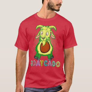 T-shirt Goatcado Amusant Avocado Vegetariens Chèvre ferme