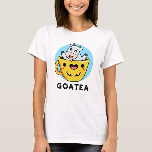 T-shirt Goatea Funny Chèvre Thé Pun (Devant)