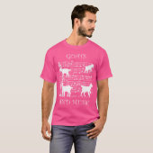 T-shirt Goats And Music Notes Musician Piano (Devant entier)