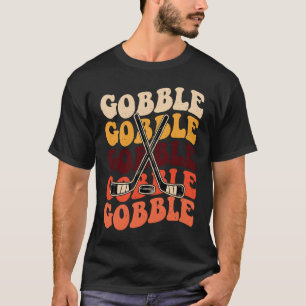 T-shirt Gobble Funny Hockey Frisbee Lover Retro Vintage 70