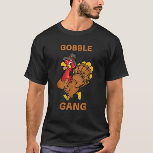 T-shirt Gobble Gang Turquie Trot Thanksgiving Day Run Matc (Devant)