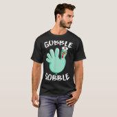 T-shirt Gobble Gobble Funny Turkey Glove Thanksgiving Nurs (Devant entier)