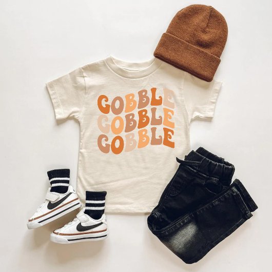 T-shirt Gobble Gobble Gobble Toddler - Merci migno