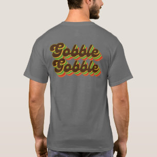 T-shirt Gobble Gobble Vintage Rétro Thanksgiving Holiday
