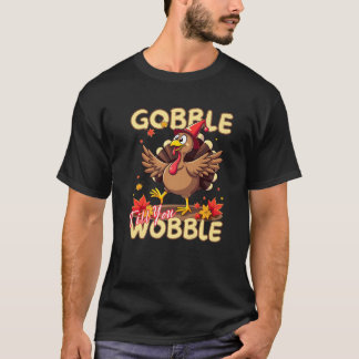 T-shirt Gobble mignon Merci Turquie Coupe Costume Thanksgi