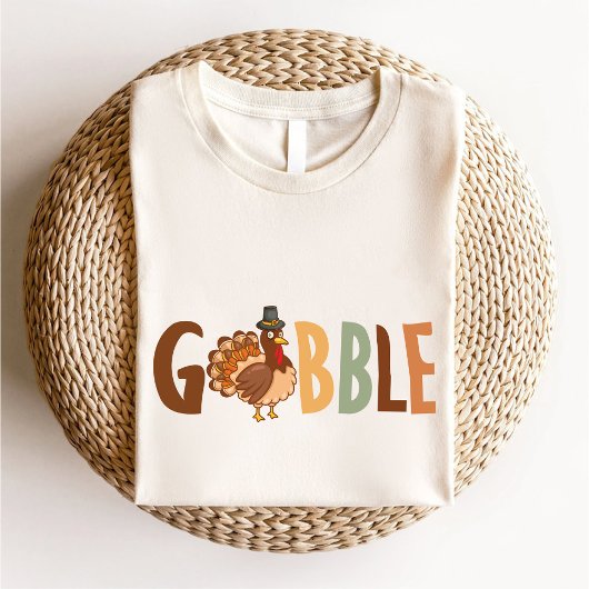 T-shirt Gobble mignonne Turquie automne Thanksgiving