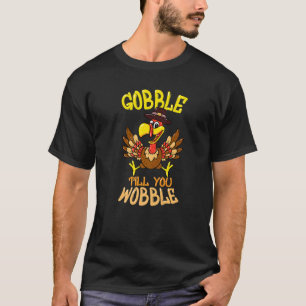 T-shirt Gobble Til You Wobble Baby Outfit Toddler Thanksgi