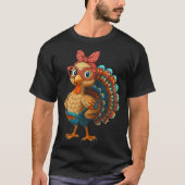 T-shirt Gobble Turkey Day Happy Thanksgiving For Toddlers (Devant)