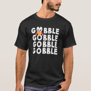 T-shirt Gobble Turquie face Thanksgiving 2022 enfants