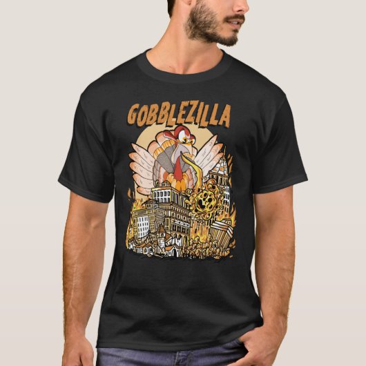 T-shirt Gobblezilla Turquie Thanksgiving1502png1502 (Devant)