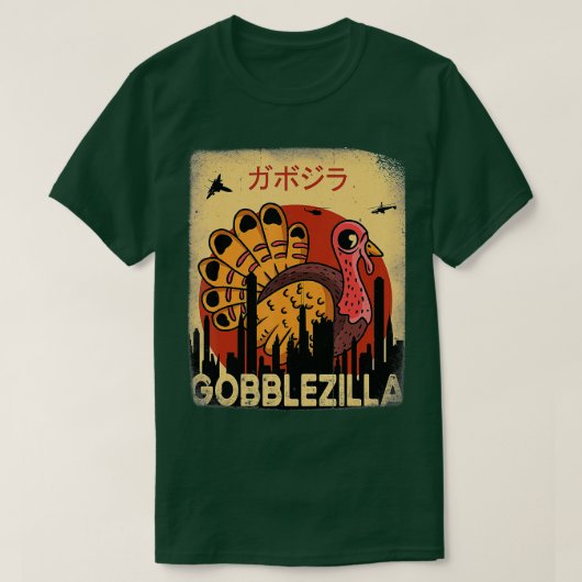 T-shirt Gobblezilla Turquie Thanksgiving (4) (Design devant)