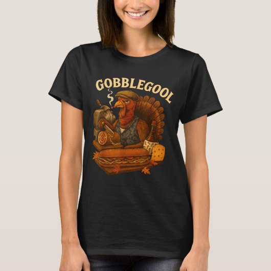 T-shirt Gobbol Turkey Thanksgiving  (Devant)