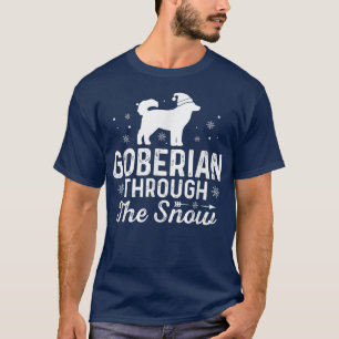 T-shirt GOBERIAN à travers la neige Noël Nouvel An drôle