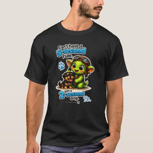 T-shirt Goblinantics™ Pip™ & Le Chien De Deux Secondes - T (Devant)