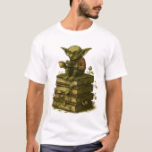 T-shirt Goblincore Bookworm Mushroom Fantasy (Devant)