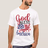 T-shirt God Bless America (Devant)