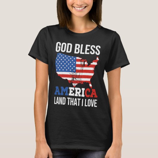 T-shirt God Bless America (Devant)