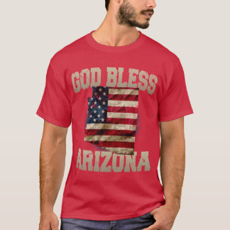 T-shirt God Bless Arizona Proud Strong Awesome Design Gift