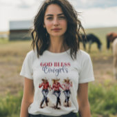 T-shirt God Bless Cowgirls