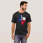 T-shirt God Bless Texas Christian Texas Independence Day (Devant entier)