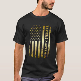T-shirt God Family Slers Pro Us Flag Father'S Day Dad