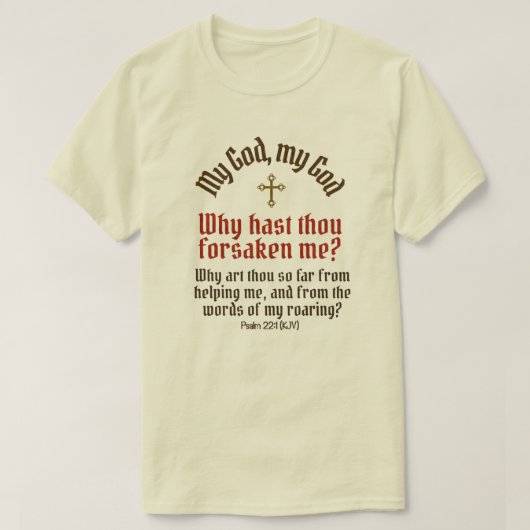 T-shirt God Forsaken Me (Jusqu'à 6X et plus de styles) - (Design devant)