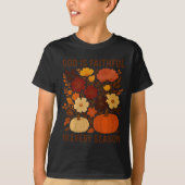 T-shirt God Is Faithful In Every Season, Floral Fall Autum (Devant)