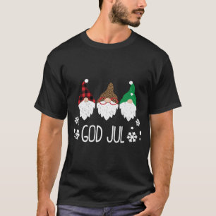 T-shirt God Jul Swedish Joyer Noël Norwegian Cute Gno