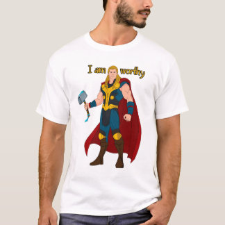 T-shirt God of Thunder Power Design with Lightning Bolt