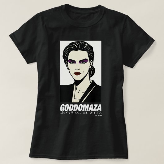 T-SHIRT GODDOMAZA EST. 1985 PT. 1 FEMMES NOIRES TEE (Design devant)