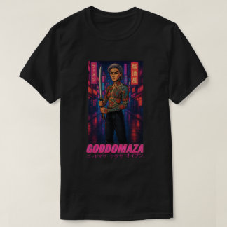 T-SHIRT GODDOMAZA NEON ROSE HOMMES NOIR TEL