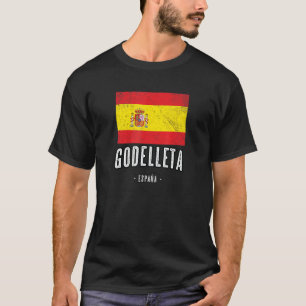 T-shirt Godelleta Espagne Es Drapeau Ville Bandera Ropa