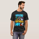 T-shirt Godfather Of The Birthday Boy Space Astronaut 1st (Devant entier)