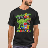 T-shirt Godfather Of The Birthday Boy T-rex Rawr Dinosaur (Devant)