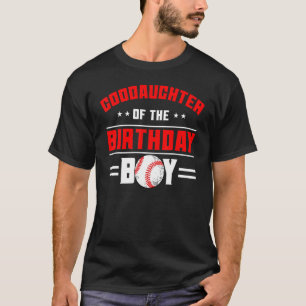 T-shirt Godgirl Of The Birthday Boy Baseball Theme Fam