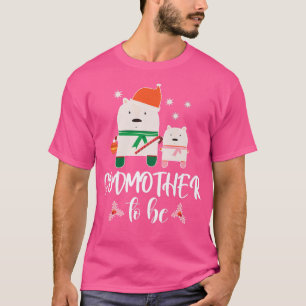 T-shirt Godmère à être polaire Ours Noël Baby shower G