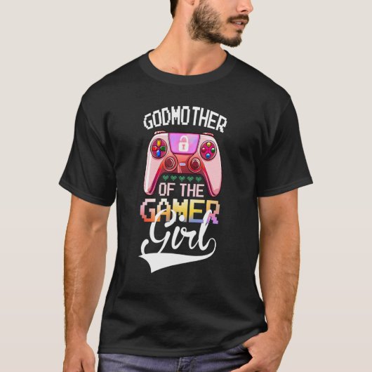 T-shirt Godmère De La Gamer Girl Matching Vidéo Jeu Bi (Devant)