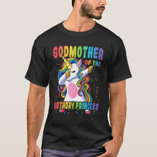 T-shirt Godmère De La Princesse D'Anniversaire Dabbing Uni