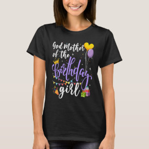 T-shirt Godmère De L'Anniversaire Fille Thème Famille Anni