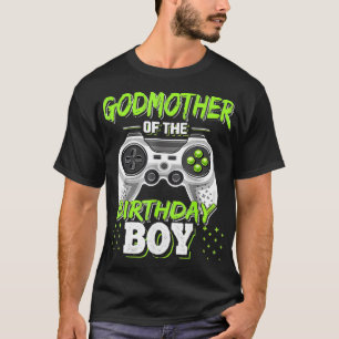 T-shirt Godmère De L'Anniversaire Jeu Vidéo Correspondant 