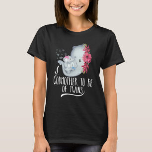 T-shirt Godmère d'être de jumeaux un garçon une fille Baby