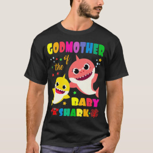T-shirt Godmère Du Bébé Requin Anniversaire Maman Requi