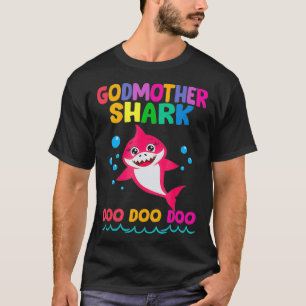 T-shirt Godmère Shark Cadeau mignon bébé requin Funny B