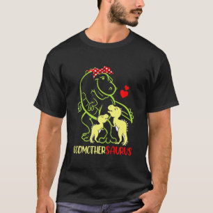 T-shirt Godmothersaurus T Rex Dinosaur Godmother Saurus Fa