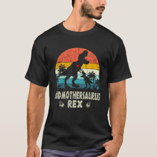 T-shirt Godmothersaurus T Rex Dinosaur Godmother Saurus Fa