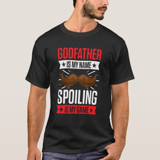T-shirt Godparent Nouveau Parrain Pour La Première Fois À (Devant)