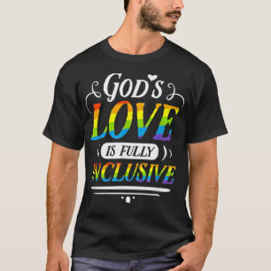 T-shirt Gods Love Est Entièrement Inclusive Gay pride Rain