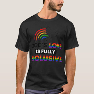 T-shirt Gods Love Est Entièrement Inclusive LGBTQ Ally Gay